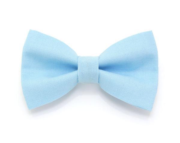 Clover Sweet-Candy Dog Collar Bow Tie - Pink Baby Blue Dog Bow