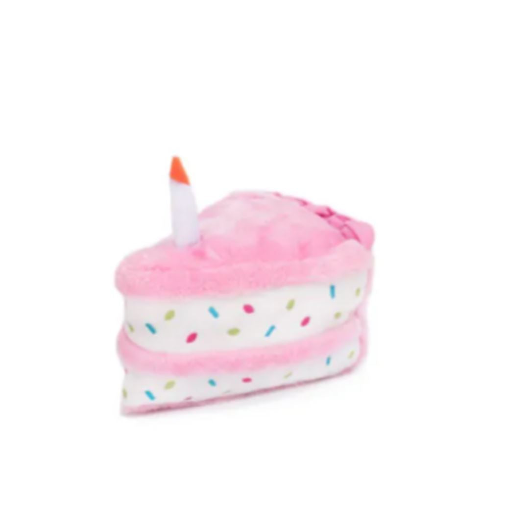 Pink Birthday Cake Dog Toy