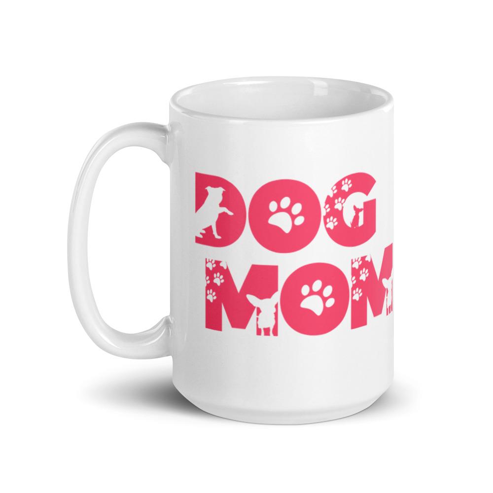 Dog Mom - Pink Mug Mugs 
