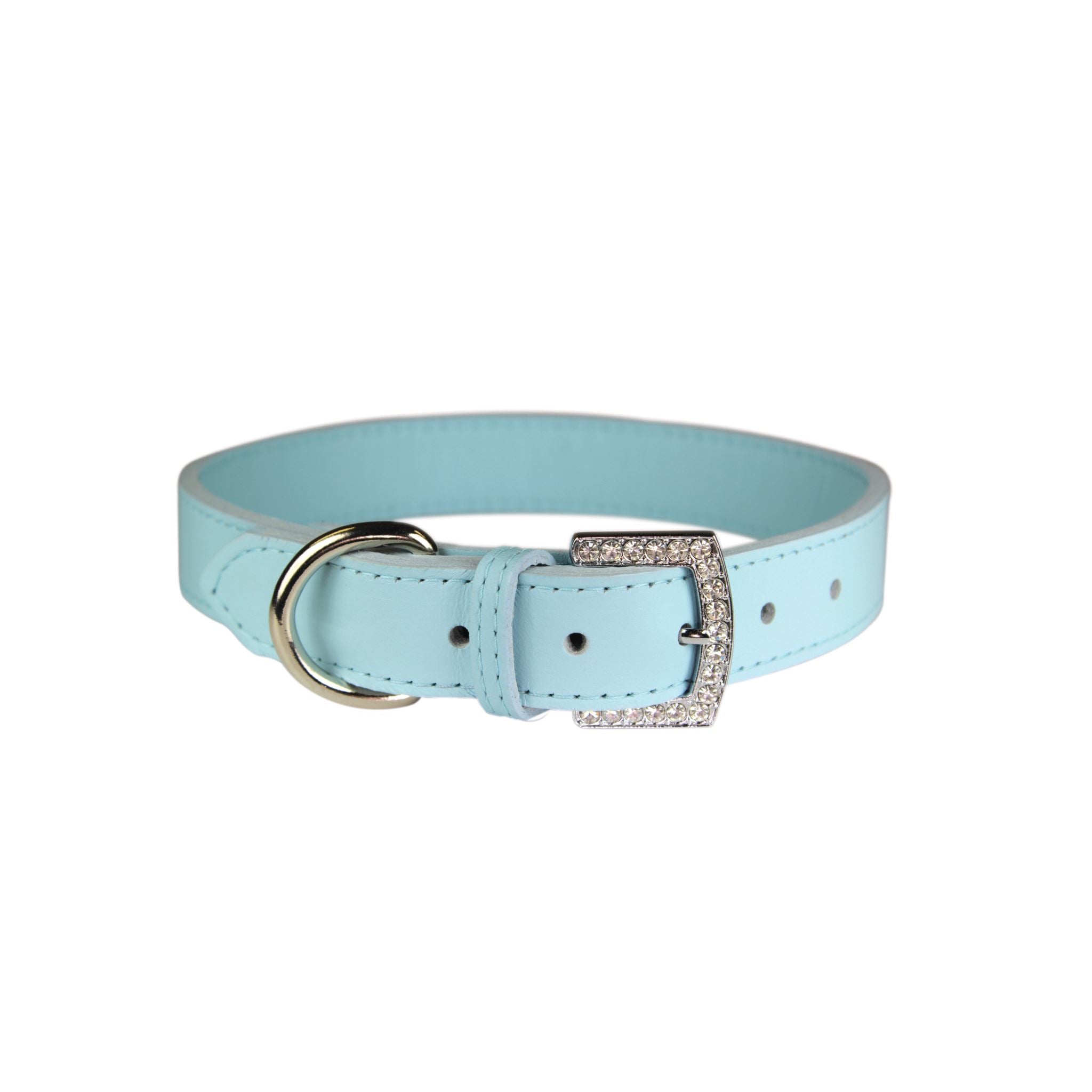 Baby Blue Bling Dog Collar Dog Collars 