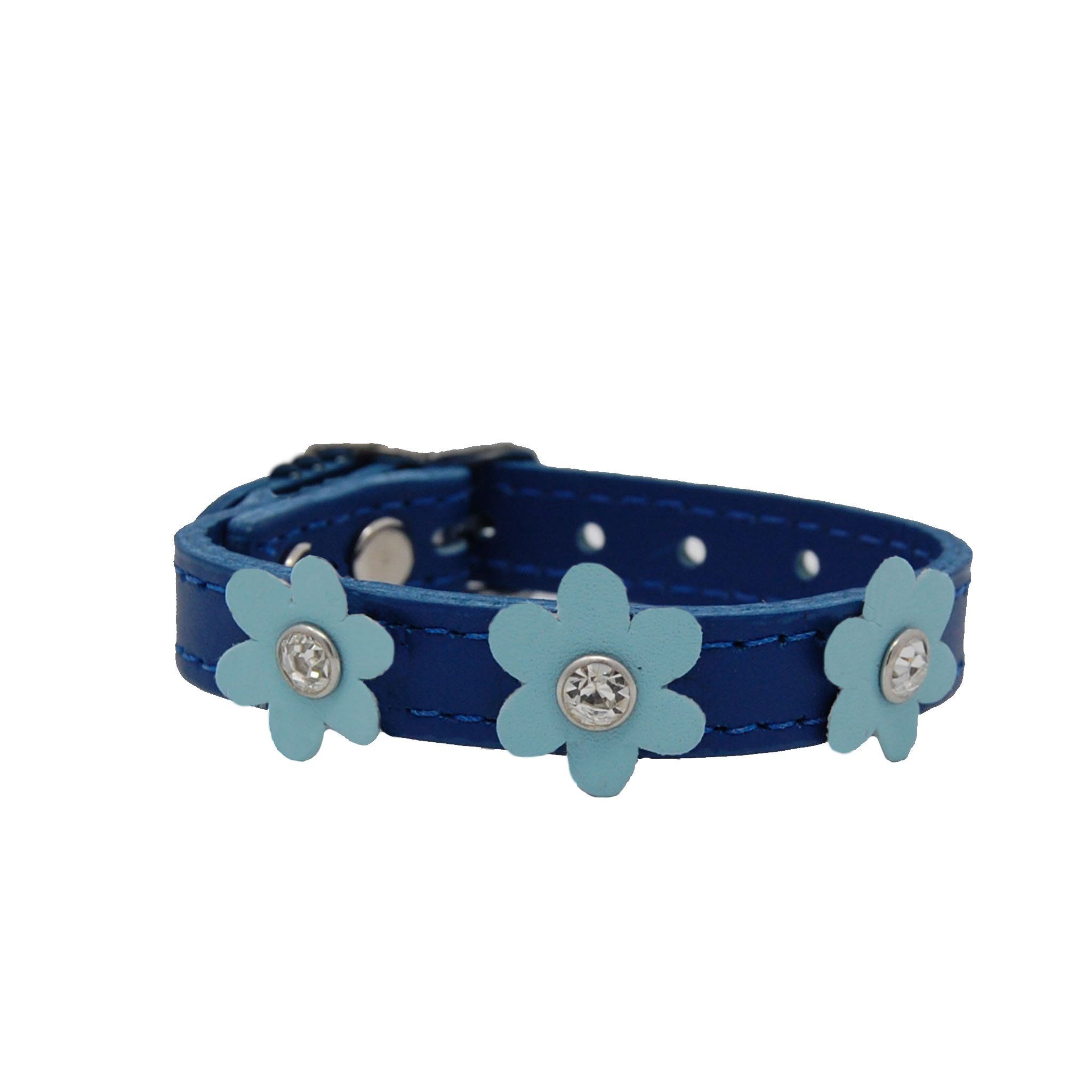 Blue Flower Power Pet Collar Dog Collars 