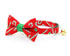 Cat Collar & Bow Tie Set - Candy Cane Lane Red Cat Collars 