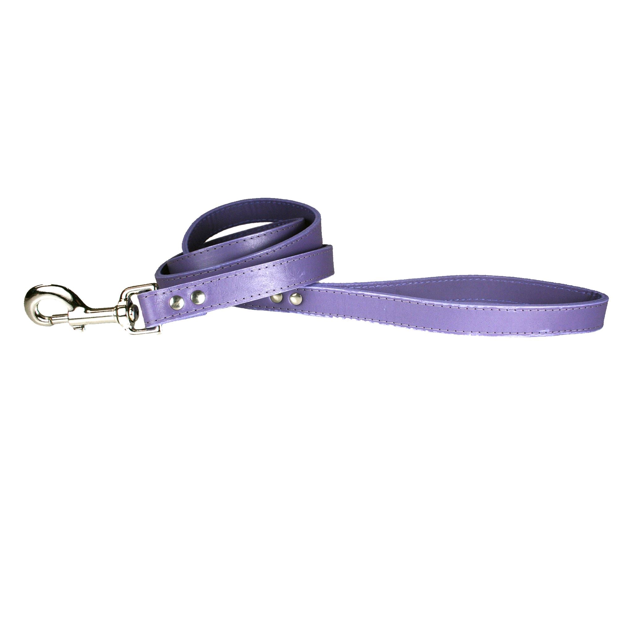 Lavender Leather Pet Leash Dog Leads 