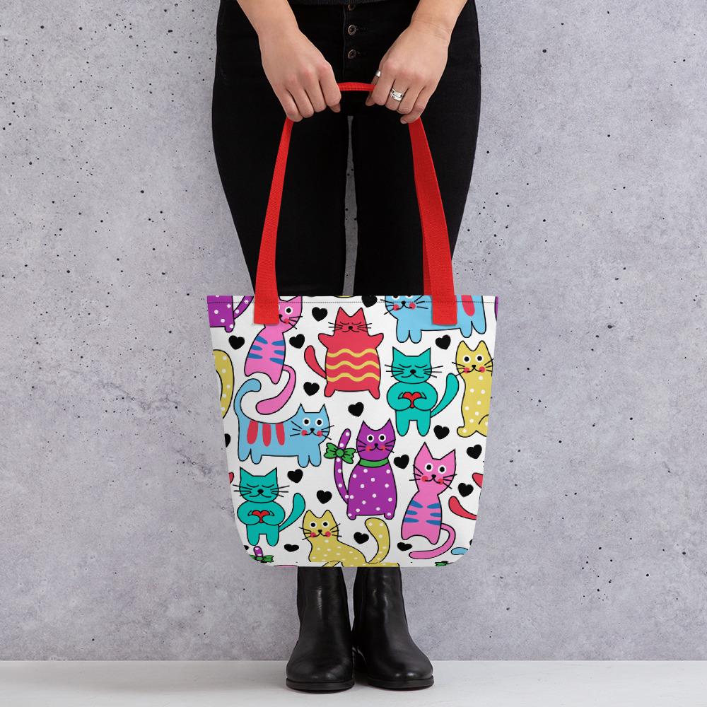 Colorful Cats Tote bag 