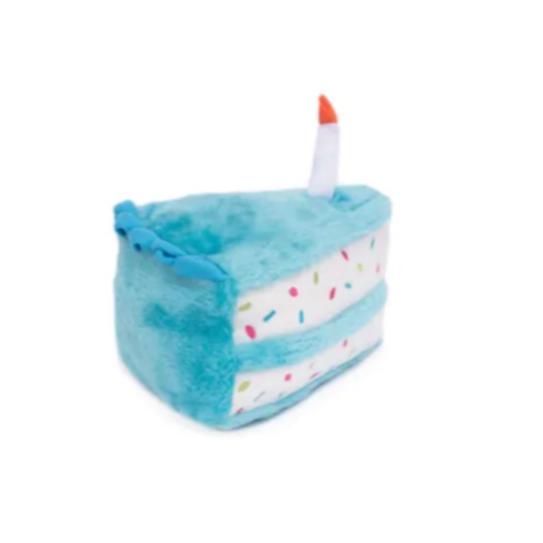 Blue Birthday Cake Dog Toy
