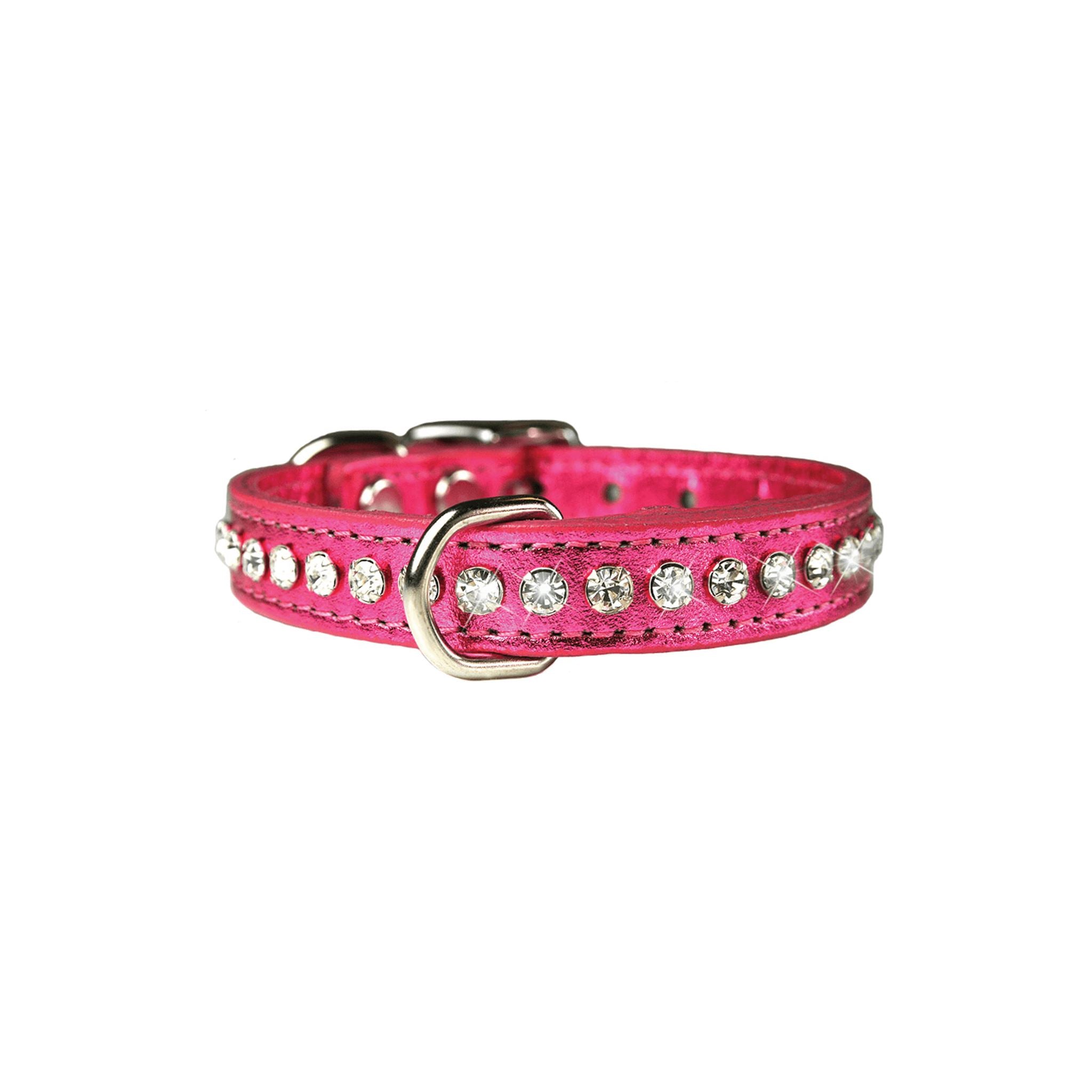 Metallic Pink Pet Collar Dog Collars 