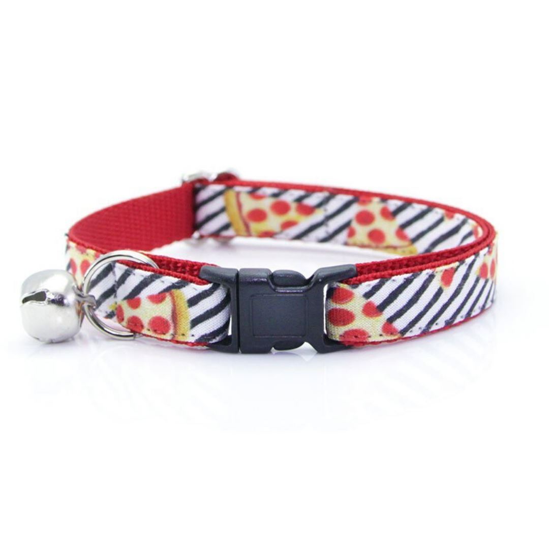 Cat Collar with Pizza  Perfect for Cat Moms – Pawsitive Vibes
