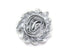 Pet Flower Corsage - Shiny Silver Cat Collars 