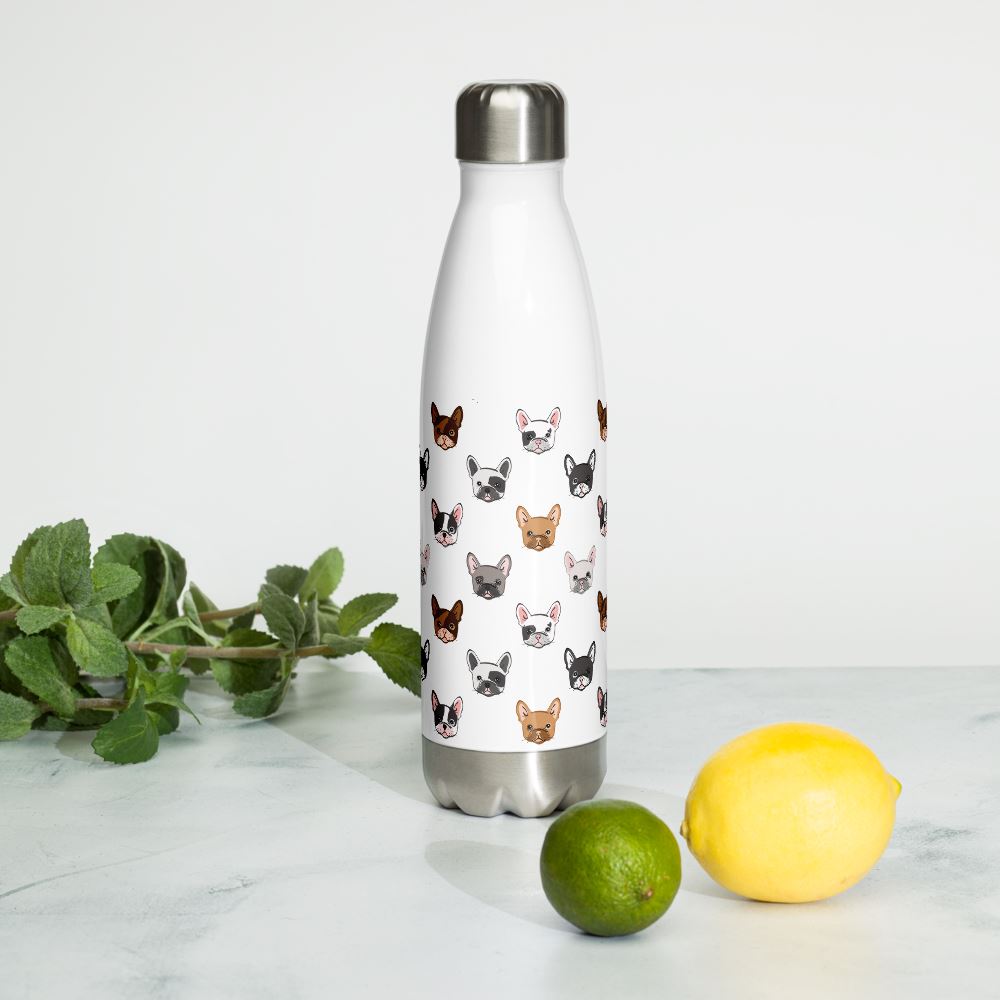 Frenchie Stainless Steel Water Bottle 