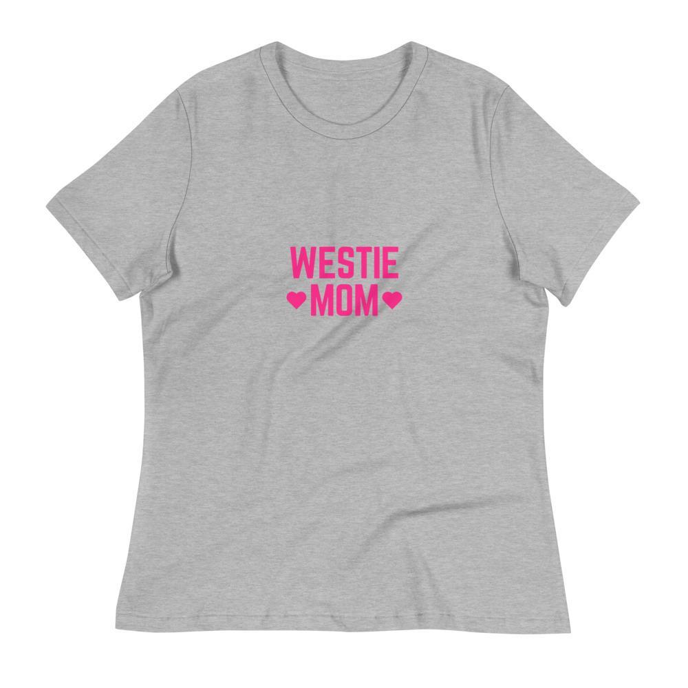 Westie Mom Relaxed T-Shirt Athletic Heather M 