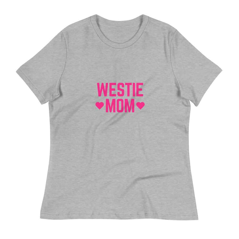 Westie Mom Relaxed T-Shirt Athletic Heather S 